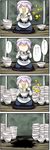  4koma blush bowl comic food letty_whiterock noodles pageratta touhou translated yukkuri_shiteitte_ne 