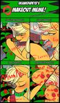  2015 anthro applejack_(mlp) bdsm bondage bound domination earth_pony equine erection fan_character female female_domination feral french_kissing friendship_is_magic horse hot_dogging kiss_mark kissing lizard male mammal messy my_little_pony penis pony reptile scalie sex skunkdude13 