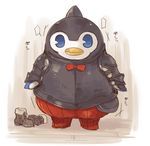  animal_costume bird boots bow brown_footwear granblue_fantasy no_humans penguin penguin_costume pengy_(granblue_fantasy) 