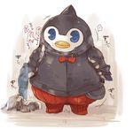  animal_costume bird boots bow brown_footwear clothes granblue_fantasy no_humans panties penguin penguin_costume pengy_(granblue_fantasy) steam underwear white_panties 