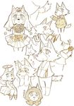  animal_crossing blush bouquet canine female japanese_text looking_at_viewer mammal monochrome nintendo text translation_request unknown_artist video_games wolf 