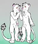  balls brothers cub feline incest lion male male/male mammal sheath sibling toybadgers twins white_lion young 