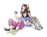  animal_humanoid belly black_hair brown_hair camera cat cat_humanoid clothed clothing couple duo family feline felis female girly hair hitomikoro humanoid inflation male male_pregnancy mammal parenthood photo pregnant simple_background smile tails_after_night white_background 