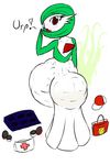  belly big_belly diaper diaper_disposal diaper_messing digestion disposal feces gardevoir messy_diaper nintendo pok&eacute;mon red_eyes scat sy0p video_games 