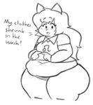  alien animal_humanoid belly big_belly bigger_version_at_the_source cat_humanoid chubby clothing feline female homestuck horn humanoid mammal meulin_leijon ms_paint_adventures overweight solo tight_clothing troll 