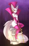  2014 aimi ankh anthro big_tail candle canine clothed clothing collar digitigrade elbow_gloves etheras fennec fluffy_tail fox fur girly gloves half-dressed jewelry legwear looking_at_viewer male mammal pillar side_view sitting solo staff thigh_highs thong topless white_fur yellow_eyes 