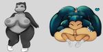  angelbreed anthro big_breasts breasts fellatio female human interspecies male mammal nintendo oral overweight pok&eacute;mon pok&eacute;philia sex size_difference smaller_male snorlax titfuck video_games 