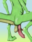  2015 anus crouching hemipenes knot lamar male multi_limb multi_penis multiple_arms penis pose presenting scalie solo 