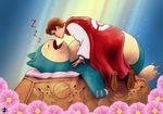  cape clothing crossover disney duo flower human mammal nintendo parody pikachu plant pok&eacute;ball pok&eacute;mon sleeping sleeping_beauty snorlax video_games z 