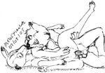  anthro anthro_on_feral balls bestiality canine cervine david_siegl deer eyes_closed female feral fox interspecies kissing lying male male/female mammal monochrome on_side penetration penis predator/prey_relations pussy raised_leg sex underhoof vaginal vaginal_penetration young 