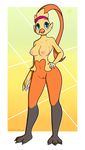  anthro areola atherol avian bird blue_eyes breasts camel_toe chicken clitoris combusken cute eyelashes looking_at_viewer navel nintendo nipples nude open_mouth pok&eacute;mon pussy solo standing video_games 