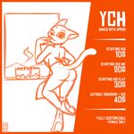  apron clothing cute female foxpop mammal nude pose solo ych 