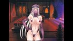  1girl alice_walkure big_breasts blonde_hair blush breasts elbow_gloves eroge female gloves indoors large_breasts lilith-soft looking_at_viewer moon night nipples pasties purple solo stockings taimaseiko_alice thighhighs unitard veil 