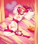  bad_id bad_pixiv_id bandaid bandaid_on_pussy bandaids_on_nipples bdsm bed bell blurry blush bondage bound breasts brown_hair collar curtains depth_of_field frilled_pillow frills hairband heart heart_pillow high_heels highres honey honeypot jojo_no_kimyou_na_bouken nervous nude pasties pillow pot red_eyes ribbon rin2010 sandals sexually_suggestive short_hair small_breasts solo spill spoon sugimoto_reimi 