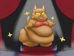  animal_crossing cat fangs feline female katt_(animal_crossing) mammal nintendo obese open_mouth overweight solo thick_thighs unknown_artist video_games 
