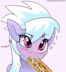  &lt;3 blue_hair blush cloud_chaser_(mlp) creative_censorship eating equine female feral food friendship_is_magic hair horse mammal multicolored_hair my_little_pony pony pony-butt-express sandwich_(food) simple_background solo suggestive suggestive_food two_tone_hair 