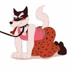  animated anthro blush canine collar derp dog dog_treat doggo english_text fur hicanyoumooforme kneeling leash male mammal solo text undertale white_fur 