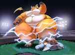  big_breasts breasts electricity huge_breasts kazecat mammal mouse nintendo obese overweight pok&eacute;mon raichu reptile rodent scalie turtle video_games 