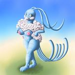  altaria anthro areola avian beak big_areola bird blue_body breasts cloud female floof flygon_(artist) looking_at_viewer nintendo nude pok&eacute;mon posexe solo video_games 