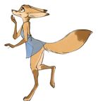 adam_wan canine clothing dress female fennec fox mammal nighty 