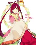  bad_id bad_pixiv_id chinese_clothes hagoromo hakei hanfu long_hair magi_the_labyrinth_of_magic ren_kougyoku ribbon shawl sitting smile solo 