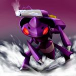  cannon genesect nintendo no_humans pokemon pokemon_(game) solo 