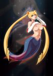  bishoujo_senshi_sailor_moon blonde_hair breasts fish_tail mermaid sailor_moon sparkle tovio_rogers tsukino_usagi twintails 