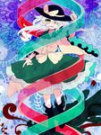  bad_id bad_pixiv_id bow double_helix full_body green_eyes hat hat_bow highres komeiji_koishi nail_polish open_mouth ribbon shimana_(cs-ts-az) silver_hair skirt solo third_eye touhou wide_sleeves 