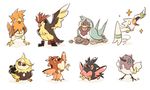  alder_(pok&eacute;mon) blue_(pok&eacute;mon) cynthia diantha fletchling iris lance_(pok&eacute;mon) nintendo pidgey pidove pok&eacute;mon spearow ssalbulre_(artist) starly steven_stone taillow video_games wallace wingull 