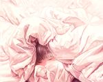  bangs blanket blunt_bangs brown_hair closed_eyes eyelashes mablex original sleeping solo 