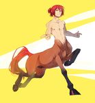  action_pose centaur equine fully_sheathed hair hooves human male mammal muscular navel nerior nipples nude sheath solo taur 