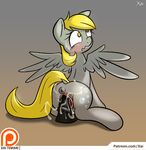 2015 anus blonde_hair blush butt cutie_mark derpy_hooves_(mlp) dildo dock equine female feral friendship_is_magic hair insertion mammal masturbation my_little_pony orgasm pegasus penetration pussy pussy_ejaculation pussy_juice sex_toy solo vaginal vaginal_insertion vaginal_penetration wings xaipony_(artist) yellow_eyes 