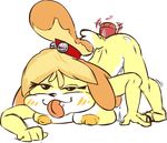  all_fours animal_crossing bedroom_eyes breasts female fucked_silly half-closed_eyes isabelle_(animal_crossing) masturbation nintendo nipples pussy pussy_juice sex_toy solo stiquud tongue tongue_out vibrator video_games 