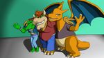  3_toes belly bowser charizard claws clothing donkey_kong_(series) kremling madstarr12 mario_bros nintendo pok&eacute;mon scalie smile toes video_games 