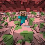  dr.bug minecraft nether pigmans steve video_games 