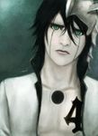  arrancar black_hair bleach espada green_eyes male_focus slit_pupils solo ulquiorra_cifer white_skin zamboze 