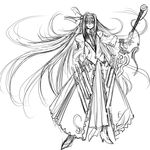  greyscale hairband highres konpaku_youmu ledjoker07 long_hair monochrome sketch solo sword touhou weapon 