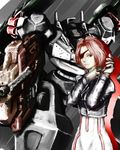  armored_core bodysuit eyepatch fanart female from_software girl mecha red_hair redhead 