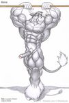  anthro bovine braford cattle erection gus_(braford) male mammal muscular penis solo 