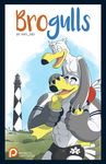  anthro anti_dev avian bird brothers comic cover cover_page duo male piggyback seagull sibling 