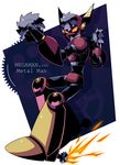  bad_id bad_pixiv_id gears glowing glowing_eyes male_focus metalman rockman rockman_2 saw_blade solo sparks spurs tsubasuke weapon 