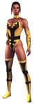  1girl 3d black_hair boots breasts brown_eyes leotard mortal_kombat official_art tanya_(mortal_kombat) 