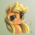  2015 applejack_(mlp) equine female friendship_is_magic hair horse long_hair mammal mrs1989 my_little_pony pony safe solo 