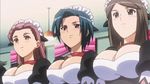  3girls animated animated_gif bouncing_breasts breasts kamen_no_maid_guy large_breasts maid multiple_girls tagme 
