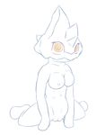  anthro anthrofied bergmite breasts female girly looking_at_viewer nintendo nipples nude pok&eacute;mon posexe pussy simple_background smile solo video_games white_background 