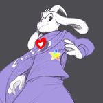  &lt;3 aged_up asriel_dreemurr caprine clothing fatz_geronimo_(artist) frown fur goat horn male mammal monster pose robe solo star undertale what_if white_fur 