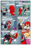  anthro bat big_breasts breasts cleavage clothed clothing comic echidna english_text female knuckles_the_echidna male mammal monotreme omegazuel_(artist) rouge_the_bat sonic_(series) text 