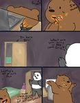  anal bear comic dialogue food graft_(artist) grizzly_(character) internet male mammal panda panda_(character) smile we_bare_bears 
