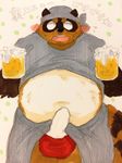  alcohol balls beer beverage colored donuts72 erection food male mammal penis solo tanuki 