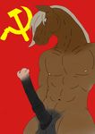  animal_genitalia balls communism equine erection feral flag fur genitalia hair hammer horse horsecock invalid_color invalid_tag male mammal penis politics russian sickle solo soviet_union tone tools two union 